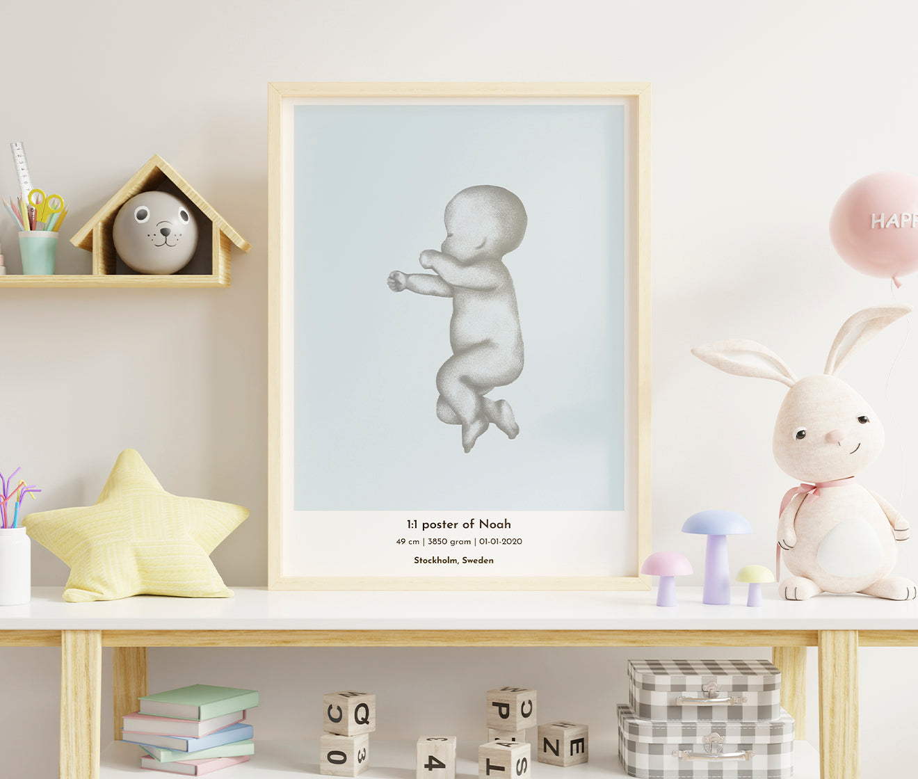 Birth Poster scale 1:1