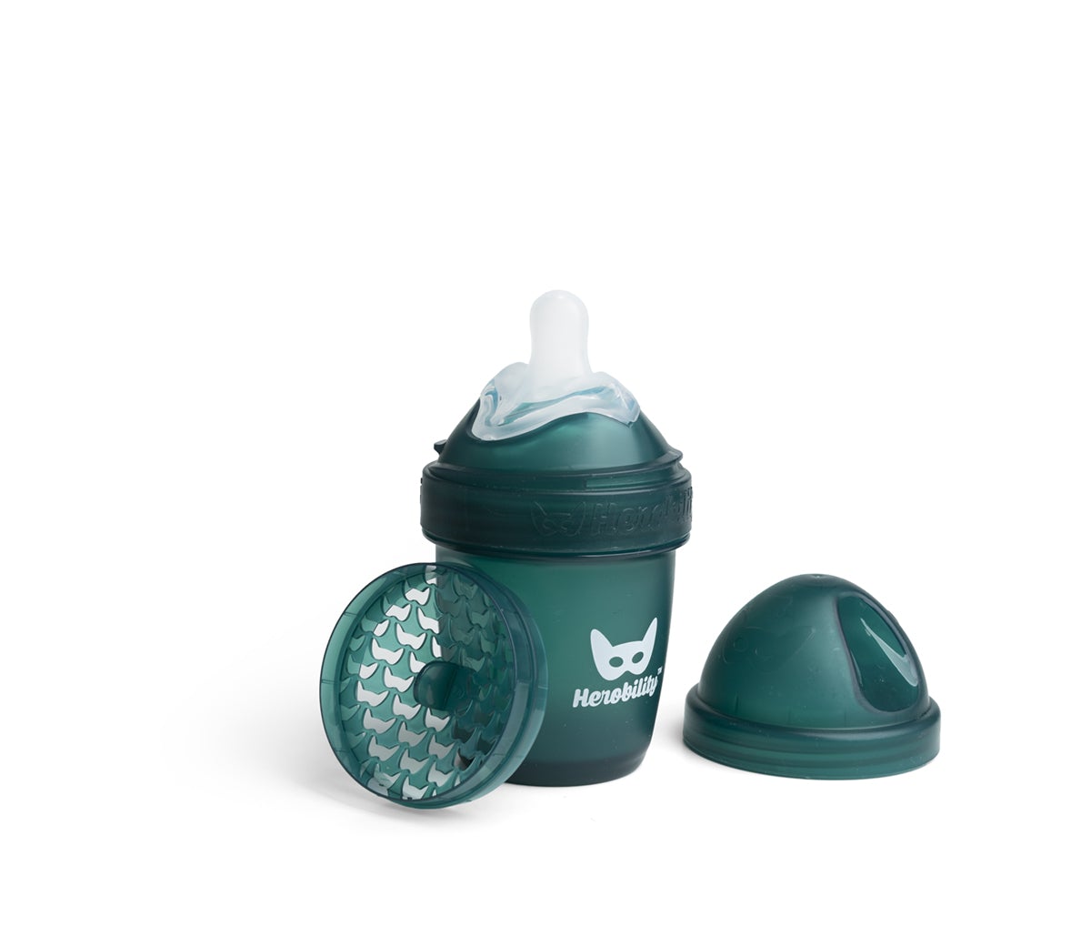 Double Anti-Colic Baby Bottle LT 140 ml Dark Green