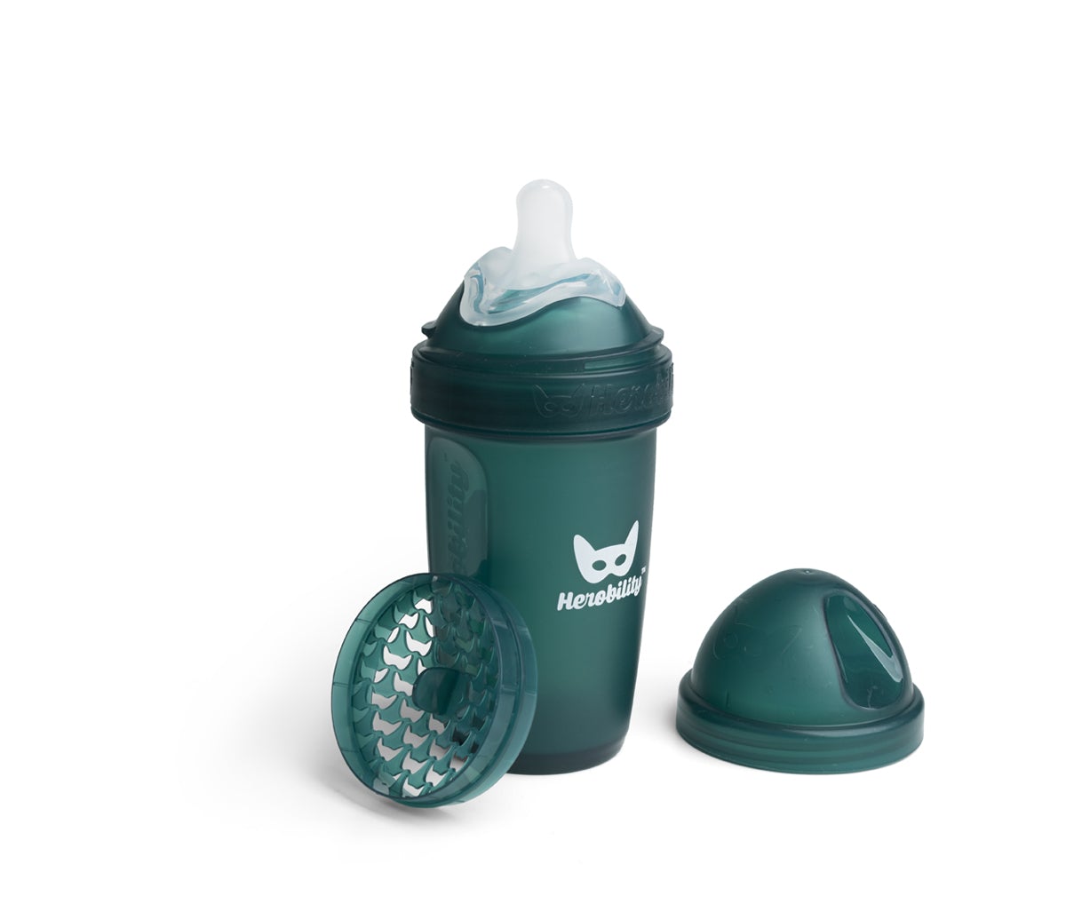 Double Anti-Colic Baby Bottle LT 240 ml Dark Green