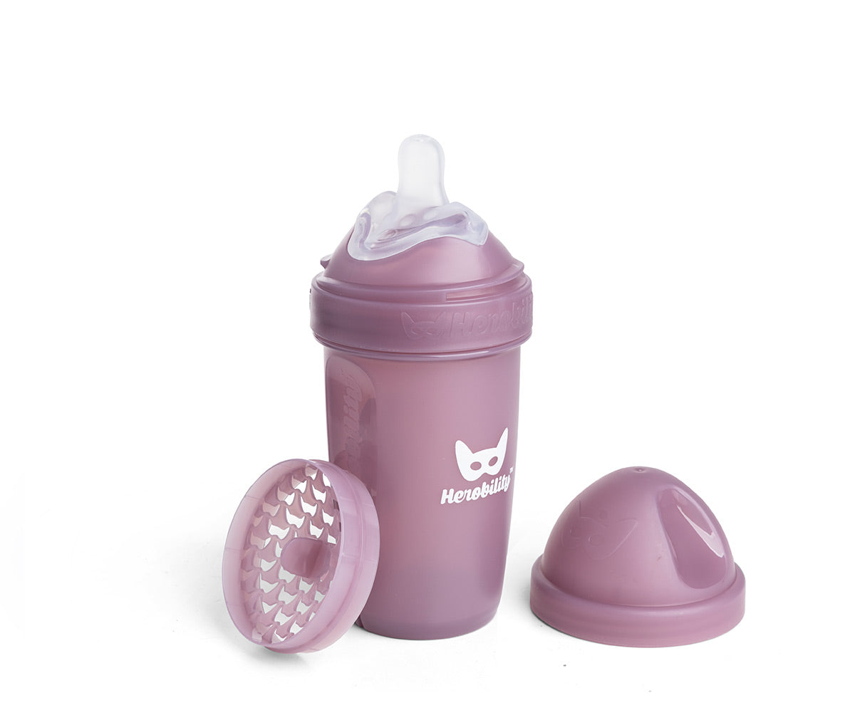 Double Anti-Colic Baby Bottle LT 240 ml/8.5 floz Hawthorn Rose