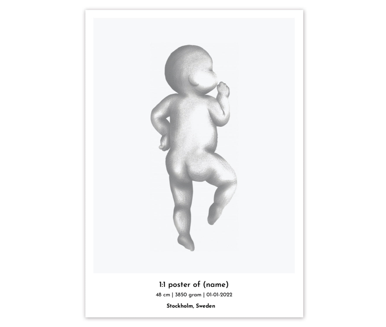 Birth Poster scale 1:1