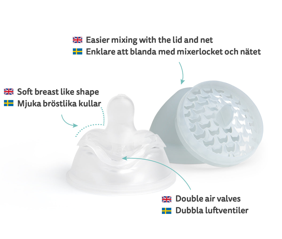 Double Anti-Colic Baby Bottle LT 340 ml/12 floz Gray