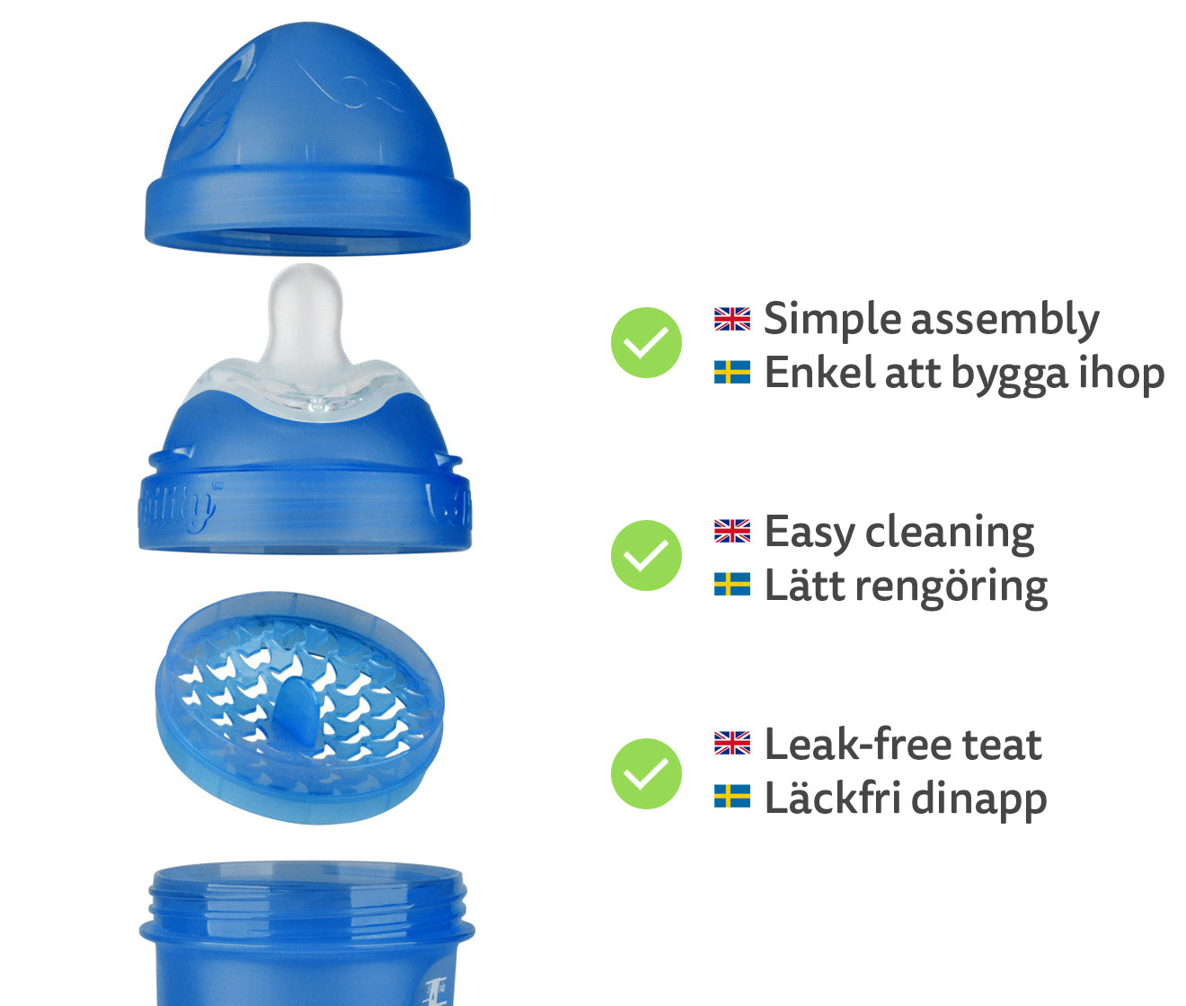 Double Anti-Colic Baby Bottle LT 240 ml/8.5 floz Superman